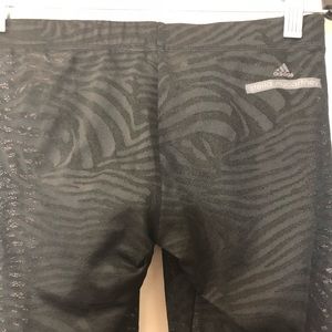 Adidas by Stella Mcartney Black Leopard Gym Pants